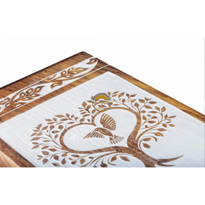 AYAANS Rosewood wooden Hand Carved Wooden Hot Selling cremation Urn <b>Box</b> for Adult Ashes Wholesale Cremation Urns (6X6X11)IN - Product Image 6
