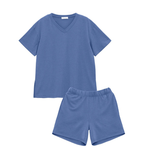 Conjunto Casual de Dos Piezas para Mujer, Verano, Cuello en V, Camiseta de Manga Corta y Pantalones Cortos, Ropa de Salón, Conjunto Combinado, Venta al Por Mayor, OEM - Product Image 1