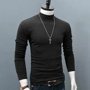 Camiseta ajustada para hombre, camiseta clásica de manga corta con cuello redondo, camiseta informal de algodón elástico, apariencia moderna y ajustada, tela suave y cómoda - Product Image 1