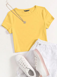 T-shirts personnalisés en gros, ajustés et respirants, de haute qualité, pour le fitness, avec logo, pour femmes - Product Image 4