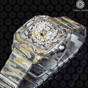 Reloj de Lujo Charm Jewells para Hombre, de Acero Inoxidable, Esfera de 40 mm, Cristal, Correa de 20 cm, Movimiento Mecánico, Fecha Automática, Botón de Fecha - Product Image 2