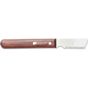 มีดตัดแต่งขนสัตว์เลี้ยงแบบมืออาชีพพร้อมด้ามไม้สำหรับสุนัขและแมว - Product Image 4