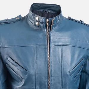 High Quality <b>BROWN</b> Cow Skin Formal <b>Leather</b> <b>Jackets</b> Waterproof & Eco-Friendly - Product Image 3