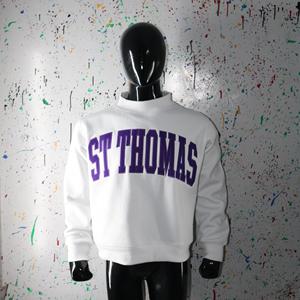 Sweat-shirts ST THOMAS à col montant 450 GSM avec broderie personnalisée, coupe ample et carrée, en molleton 100% coton French Terry - Product Image 6
