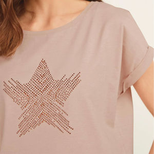 Wholesale Women's Loose Fit Custom Printed T-Shirts Plain Dyed 100% Cotton High Quality T-Shirts - Product Image 5