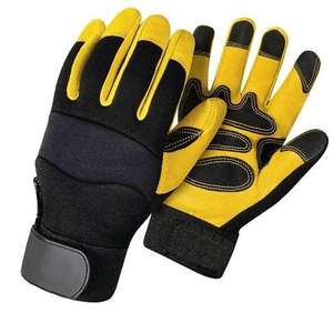 Guantes de Trabajo de Cuero Resistentes con Protección Completa para las Manos, Transpirables, Servicio OEM - Product Image 2