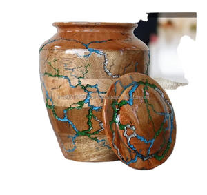 โกศไม้แบบอเมริกันสำหรับบรรจุอัฐิผู้ใหญ่ ผลิตตามสั่ง ขายส่ง เป็นมิตรกับสิ่งแวดล้อม ทนทาน ผ่านการขัดเงาด้วยไฟ - Product Image 4