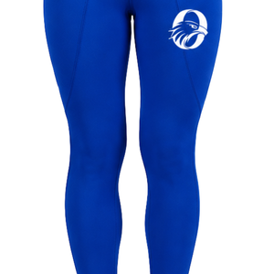 Pantalon d'équitation pour femmes, bleu royal, taille haute, extensible, coupe ajustée, avec poches avant et arrière, professionnel - Product Image 3