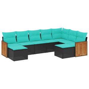 ชุดโซฟาสำหรับสวนสีดำน้ำตาลน้ำเงิน - Product Image 2