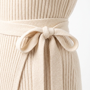 Women's <b>Winter</b> Knit Wrap <b>Midi</b> <b>Skirt</b> Elegant Warm Tie-Side Casual <b>Skirt</b> OEM ODM Wholesale Factory Custom Logo Low MOQ - Product Image 4