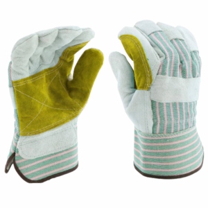 Gants de travail en cuir de couleur personnalisée, résistants à la chaleur, en cuir de vachette pleine fleur, avec manchette de sécurité, 11 oz, antidérapants, canadiens - Product Image 4
