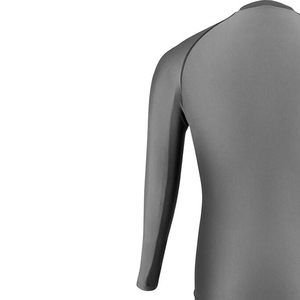 Camiseta de compresión para adultos, uso en exteriores, gimnasio, ejercicio, ropa deportiva lisa teñida, ropa de fitness para hombre, rash guards en venta, absorción de humedad - Product Image 3