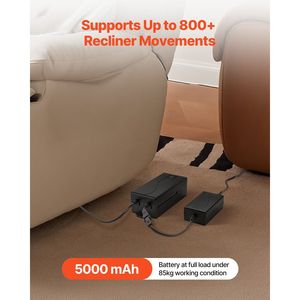 Batteria Ricaricabile da 5000mAh per Poltrone Reclinabili, Adattatore Universale con Connettore a 2 Pin per Mobili Reclinabili - Product Image 2