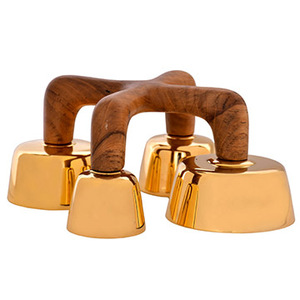 Campanas de Latón Sanctus con Mango de Madera |   Campanas de Altar Católicas – DOUBLE VEE EXPORTS - Product Image 1