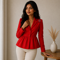 Manteau élégant brodé 100 % coton pour femme, style grec, pour tenue de bureau, parure maçonnique héritage, Sororité Fraternité Delta