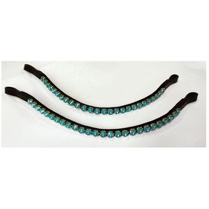 Frontaleras de Cuero Acolchadas para Caballo, de Todas las Formas, con Canal Vacío - Product Image 2