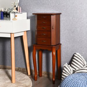 Grande capacité de rangement, armoire à bijoux à 5 tiroirs, commodes élégantes - Product Image 6