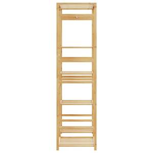 Porte-vêtements et barre de rangement en bambou naturel 39,4 po x 19,7 po x 72,6 po - Product Image 4