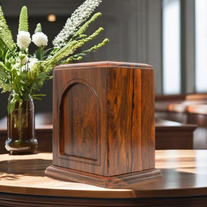 Ataúdes de madera dura de gama alta Premium internacional Exportación de ataúdes personalizados Urnas funerarias Directo del proveedor de suministros funerarios - Product Image 2