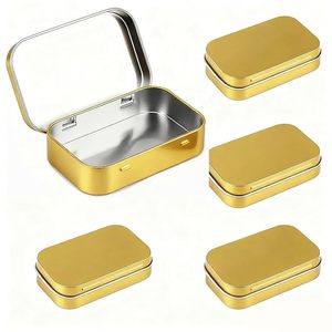 Rectangular Tinplate Storage <b>Box</b> Hinged Lid-Mini Portable Container for Crafts Travel DIY Organizer (Business <b>Gift</b>/Souvenir) - Product Image 5