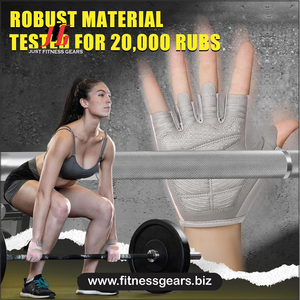 Gants de musculation demi-doigts avec sangle de poignet réglable, légers, séchage rapide, pour le sport et le cyclisme - Product Image 2