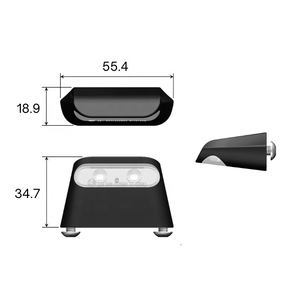 Éclairage de plaque d'immatriculation LED pour moto, certifié E-Mark, ultra-lumineux, en aluminium - Product Image 2