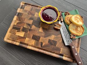 Tabla de Cortar Rectangular de Acacia Resistente para Cocina, Tabla Duradera Apta para Lavavajillas para Carne, Verduras, Frutas y Preparación de Alimentos - Product Image 5