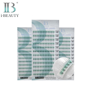 Extensiones de Pestañas Ib - Pestañas de Volumen Fino Pre-fabricadas Tipo 3D B Versión Normal SF-V3D Corea del Sur Calidad Superior - Product Image 1