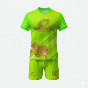 Camiseta Deportiva Personalizada con Estampado de Equipo de Secado Rápido para Pickleball, Ropa de Pickleball de Manga Corta para Hombre, Uniforme de Pickleball - Product Image 4