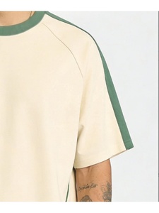เสื้อยืดโอเวอร์ไซส์ผู้ชายลำลองแฟชั่นสตรีท คอกลม โลโก้ด้านหน้า ผ้าตาข่ายระบายอากาศ ทรงหลวม - Product Image 3