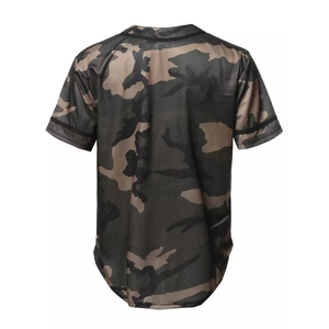 Maillot de baseball professionnel respirant sublimé, entièrement boutonné, impression personnalisée, uniforme d'équipe pour les sports du secondaire - Product Image 2