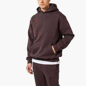 Ensemble survêtement et sweat à capuche deux pièces de haute qualité pour homme, avec logo personnalisé, en polaire, coupe oversize - Product Image 2