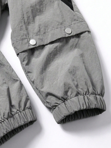 Nouvel ensemble survêtement coupe-vent d'hiver personnalisé pour homme, respirant, séchage rapide, veste et pantalon de sport pour la gym, la course et le fitness. - Product Image 3