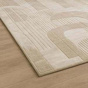 Contemporary Abstract Pattern Area Rug Hand Tufted Soft Embossed Carpet Anti Slip Modern <b>Floor</b> Rug for Living Room Bedroom Hotel - Product Image 6