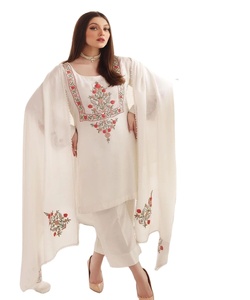 Vestido Abaya Musulmán Listo para Usar, de Fibra de Poliéster para Mujer, Estilo Modesto para Vacaciones, Largo hasta el Suelo, Corte en A, Elegante y Cosido - Product Image 1