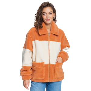 Custom Color Women's Woven Zipper Sherpa Autumn Breathable Winter <b>Warm</b> <b>Fleece</b> Bomber <b>Jacket</b> Casual Oversized Embroidery - Product Image 1