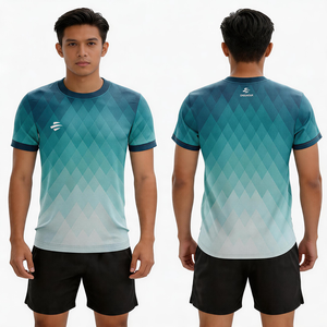 T-shirts de sport à personnalisation rapide, impression par sublimation, tissu respirant, séchage rapide - Product Image 4