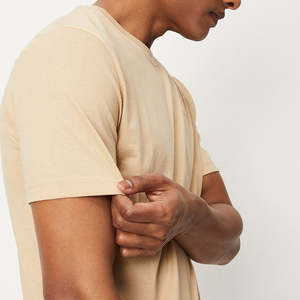 T-shirt 100% coton pour homme, coupe ample, imprimé, respirant et à séchage rapide, col rond, anti-boulochage, coupe classique. - Product Image 5