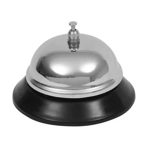 Cloche de table en métal de style industriel, robuste, cloche de comptoir, cloche de bureau moderne pour restaurant, réception et usage domestique - Product Image 2