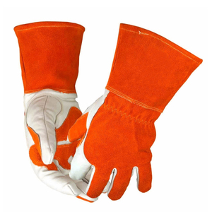Best Hot Selling High Quality Heat Resistant Cowhide Leather TIG Welding Safety <b>Gloves</b> Full Thumb Non Slip Wholesale <b>Gloves</b> - Product Image 1