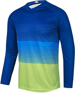 Maillots de VTT en gros d'usine, personnalisés avec impression par transfert thermique, respirants, séchage rapide, légers, multiples modèles - Product Image 5