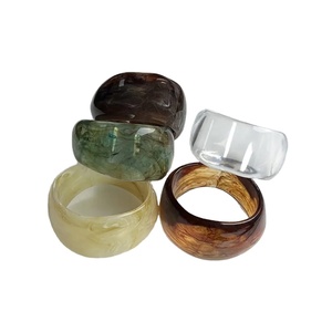 กำไลเรซิ่นสไตล์วินเทจ ทำมือ คุณภาพพรีเมียม ทันสมัย สำหรับผู้หญิง ดีไซน์หรูหรา เงางาม น้ำหนักเบา กันน้ำ เครื่องประดับแฟชั่น - Product Image 2