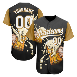 National Beer Day Unisex <b>Baseball</b> Jersey Customizable Plus Size Breathable Anti-Bacterial Anti-UV Quick Dry 100% Polyester Short - Product Image 6