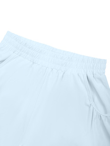 Shorts de sport pour femmes à taille haute, coupe ajustée, séchage rapide, respirants, pour l'entraînement, la course à pied, la salle de sport, avec fermeture à cordon et poches - Product Image 4