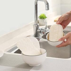 Wholesale Factory Direct Natural Loofah Kitchen Dish Scrubber Biodegradable <b>Sponge</b> Eco Cleaning Pad Bulk B2B Custom Logo - Product Image 5