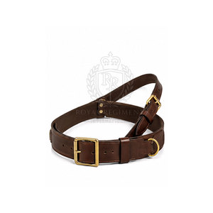 Ceinture Sam Browne en cuir de qualité avec sangle réglable et look classique pour vêtements formels et tenues de soirée - Product Image 6