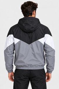 Veste coupe-vent légère personnalisée pour homme, coupe-vent de sport haut de gamme résistant au vent, fermeture éclair intégrale, doublure en mesh, vestes d'entraînement en plein air - Product Image 2