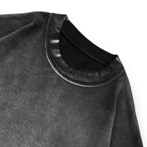 Camiseta Estilosa con Efecto Desgastado, 100% Algodón Tejido, Diseño de Color Desvanecido, Ligera, Perfecta para Usar en Verano, Atuendos Casuales, Uso Diario - Product Image 6