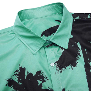 Camiseta Hawaiana Antiarrugas para Hombre, Calidad Premium, Ropa Casual, Últimos Diseños en Oferta, Camisetas para Hombre con Logotipo/Color Personalizado - Product Image 4