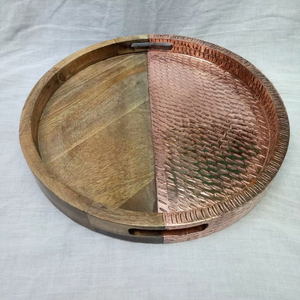 Bandeja de madera de diseño moderno, bandeja de madera de mango, bandeja de madera de acacia, bandeja para servir, bandejas decorativas de madera a un precio mayorista muy bajo. - Product Image 1